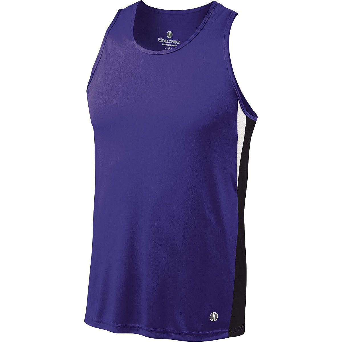 Holloway Vertical Singlet in Purple/Black/White  -Part of the Adult, Track-Field, Holloway, Shirts product lines at KanaleyCreations.com