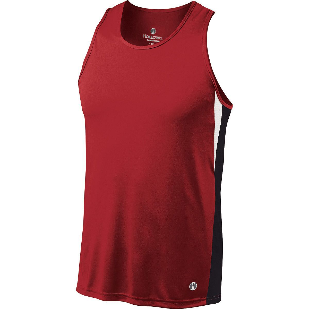 Holloway Vertical Singlet in Scarlet/Black/White  -Part of the Adult, Track-Field, Holloway, Shirts product lines at KanaleyCreations.com