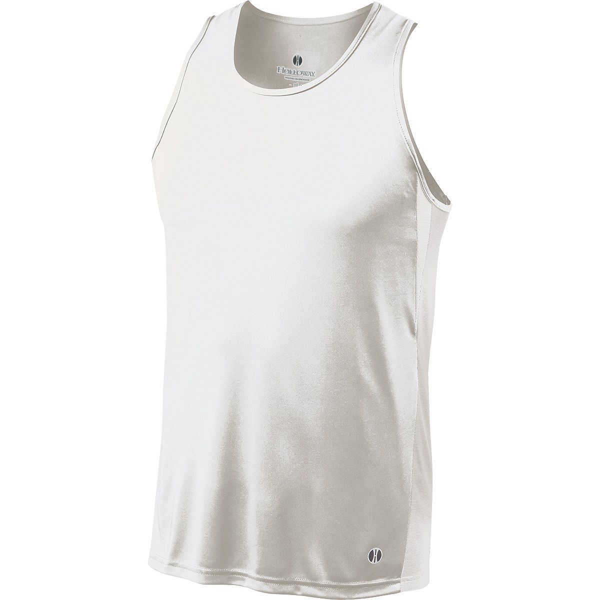 Holloway Vertical Singlet in White/White/White  -Part of the Adult, Track-Field, Holloway, Shirts product lines at KanaleyCreations.com