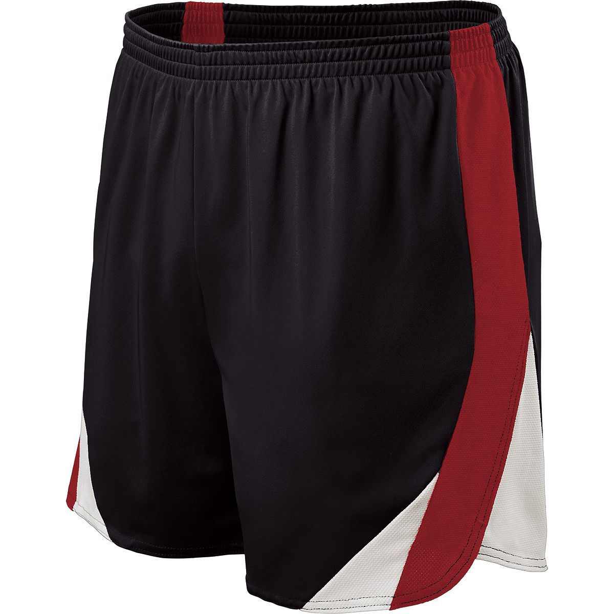 Holloway Approach Shorts in Black/Scarlet/White  -Part of the Adult, Adult-Shorts, Track-Field, Holloway product lines at KanaleyCreations.com