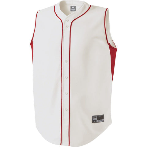 Holloway Youth Fierce Jersey in White/Scarlet  -Part of the Youth, Youth-Jersey, Baseball, Holloway, Shirts, All-Sports, All-Sports-1 product lines at KanaleyCreations.com