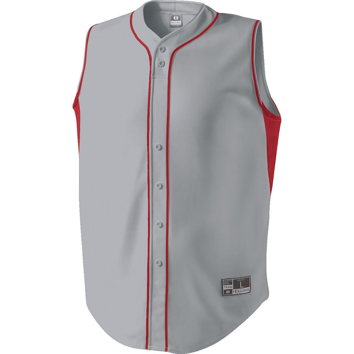 Holloway Youth Fierce Jersey in Blue Grey/Scarlet  -Part of the Youth, Youth-Jersey, Baseball, Holloway, Shirts, All-Sports, All-Sports-1 product lines at KanaleyCreations.com