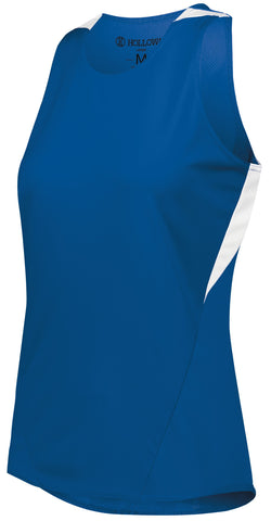Holloway Ladies Pr Max Track Jersey in Royal/White  -Part of the Ladies, Ladies-Jersey, Track-Field, Holloway, Shirts product lines at KanaleyCreations.com