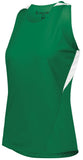 Holloway Ladies Pr Max Track Jersey in Kelly/White  -Part of the Ladies, Ladies-Jersey, Track-Field, Holloway, Shirts product lines at KanaleyCreations.com