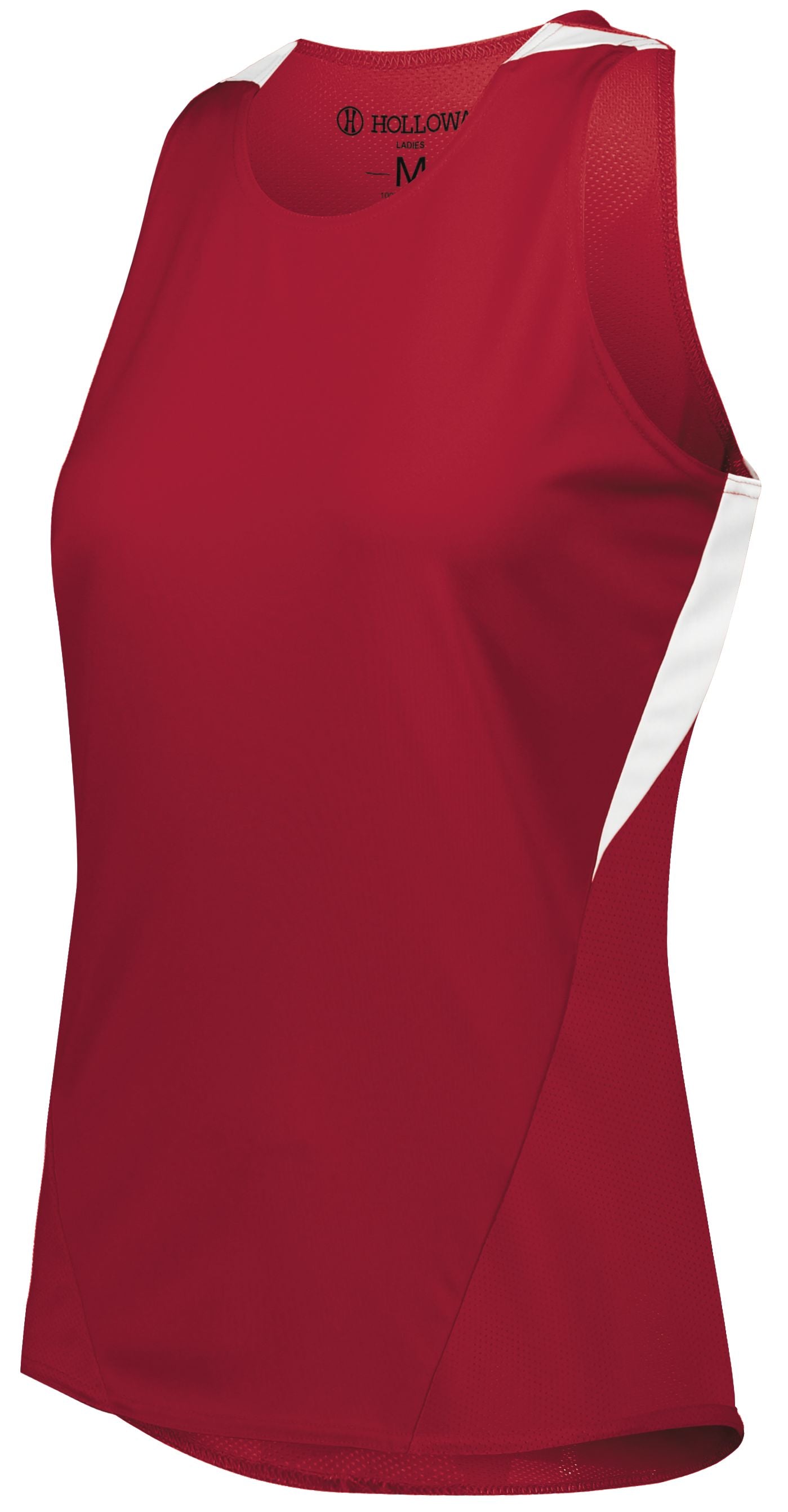 Holloway Ladies Pr Max Track Jersey in Scarlet/White  -Part of the Ladies, Ladies-Jersey, Track-Field, Holloway, Shirts product lines at KanaleyCreations.com