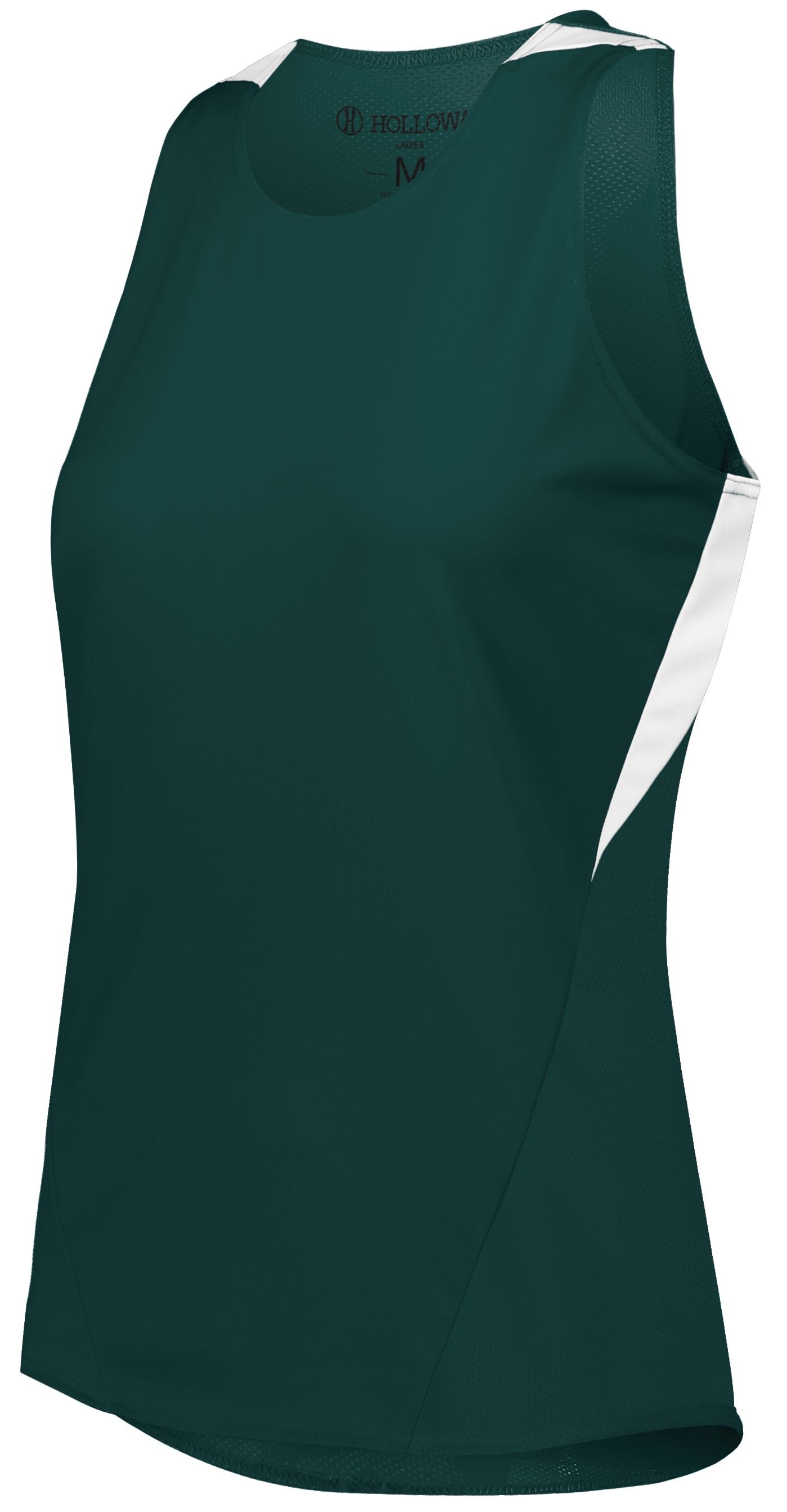 Holloway Ladies Pr Max Track Jersey in Dark Green/White  -Part of the Ladies, Ladies-Jersey, Track-Field, Holloway, Shirts product lines at KanaleyCreations.com