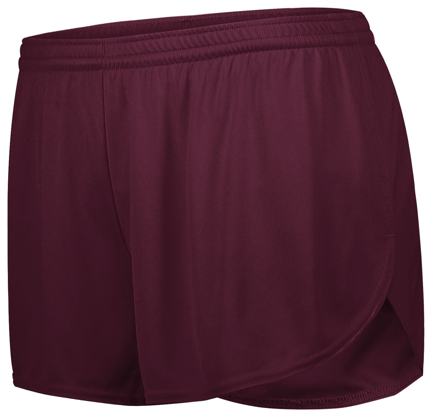 Holloway Ladies Pr Max Track Shorts in Maroon (Hlw)  -Part of the Ladies, Ladies-Shorts, Track-Field, Holloway product lines at KanaleyCreations.com