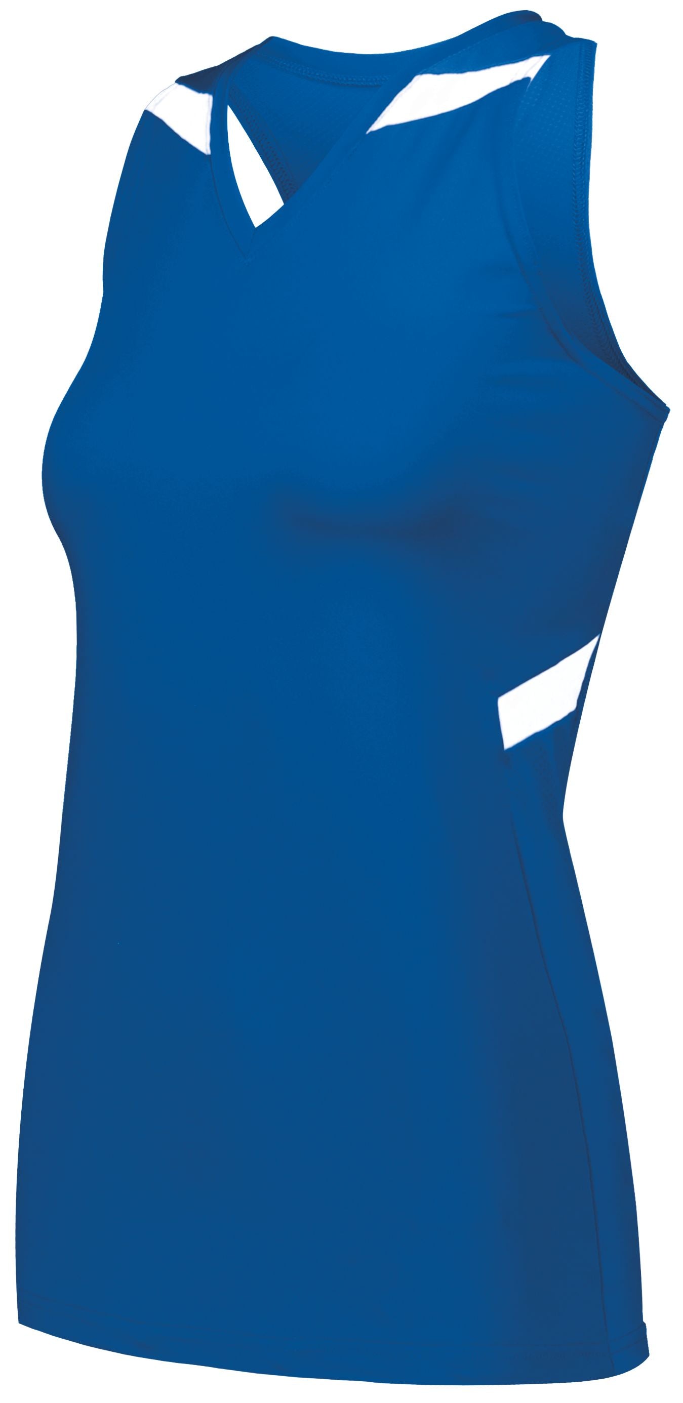 Holloway Ladies Pr Max Compression Jersey in Royal/White  -Part of the Ladies, Ladies-Jersey, Track-Field, Holloway, Shirts product lines at KanaleyCreations.com