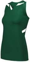 Holloway Ladies Pr Max Compression Jersey in Dark Green/White  -Part of the Ladies, Ladies-Jersey, Track-Field, Holloway, Shirts product lines at KanaleyCreations.com