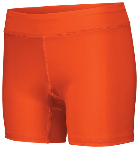 Holloway Ladies Pr Max Compression Shorts in Orange  -Part of the Ladies, Ladies-Shorts, Track-Field, Holloway product lines at KanaleyCreations.com
