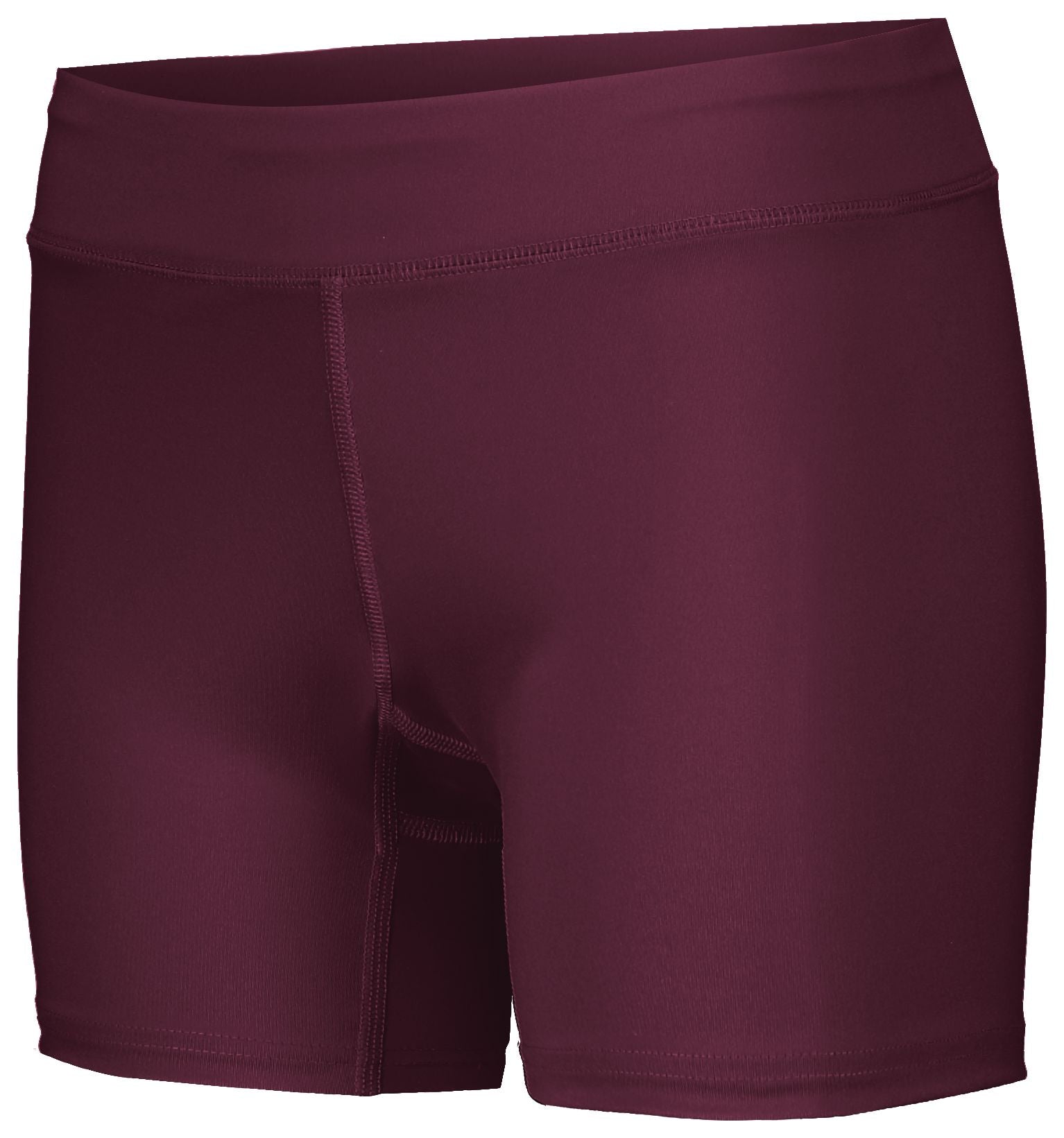 Holloway Ladies Pr Max Compression Shorts in Maroon (Hlw)  -Part of the Ladies, Ladies-Shorts, Track-Field, Holloway product lines at KanaleyCreations.com