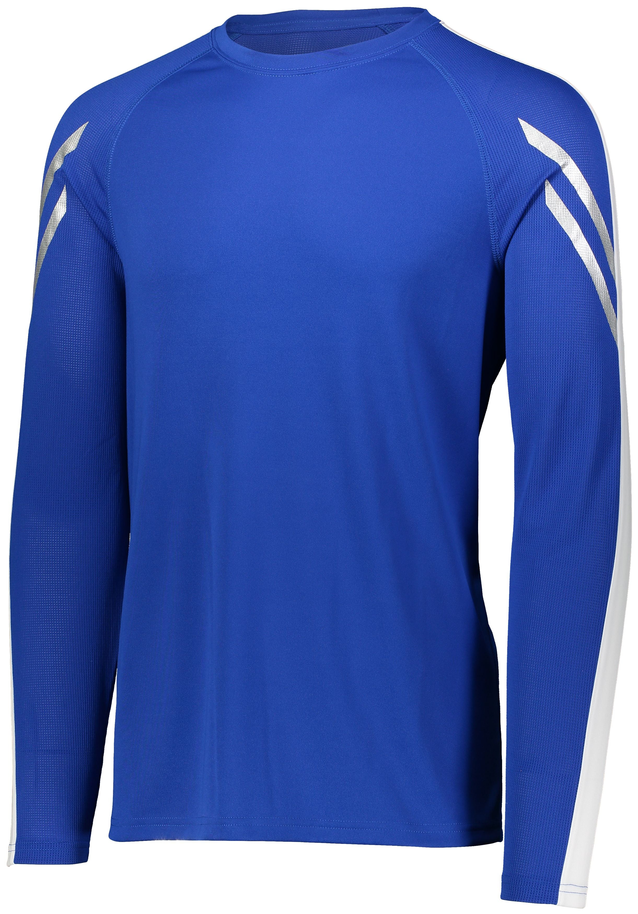 Holloway Flux Shirt Long Sleeve in Royal/White  -Part of the Adult, Holloway, Shirts, Flux-Collection product lines at KanaleyCreations.com