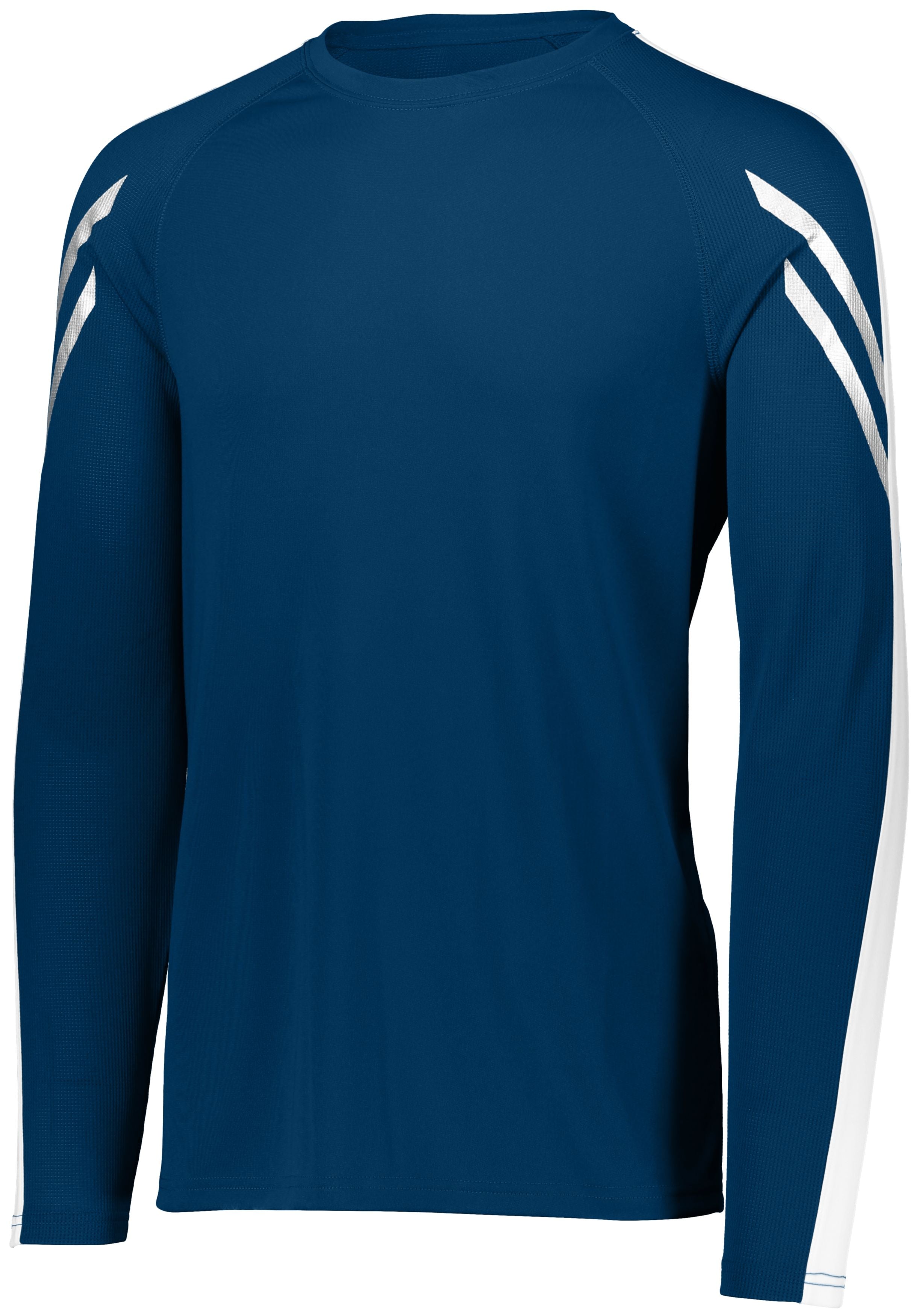 Holloway Flux Shirt Long Sleeve in Navy/White  -Part of the Adult, Holloway, Shirts, Flux-Collection product lines at KanaleyCreations.com