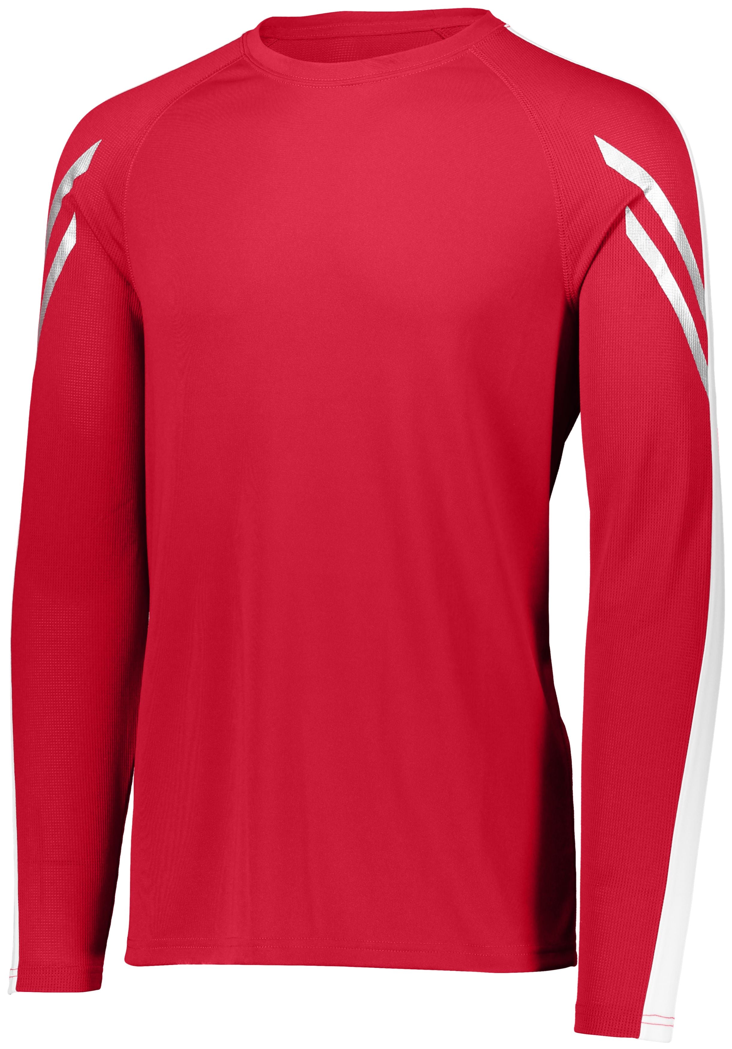 Holloway Flux Shirt Long Sleeve in Scarlet/White  -Part of the Adult, Holloway, Shirts, Flux-Collection product lines at KanaleyCreations.com
