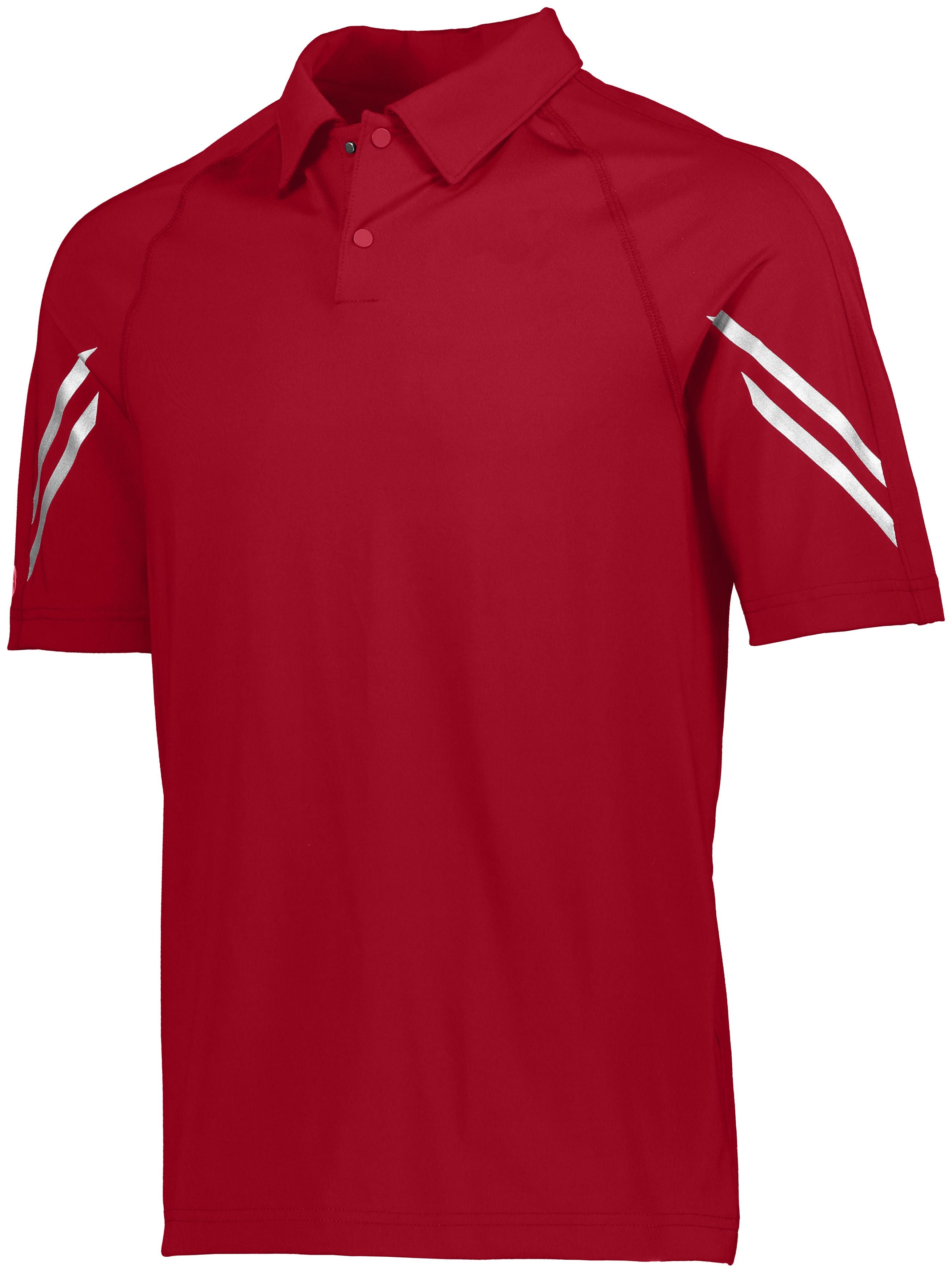 Holloway Flux Polo in Scarlet  -Part of the Adult, Adult-Polos, Polos, Holloway, Shirts, Flux-Collection, Corporate-Collection product lines at KanaleyCreations.com
