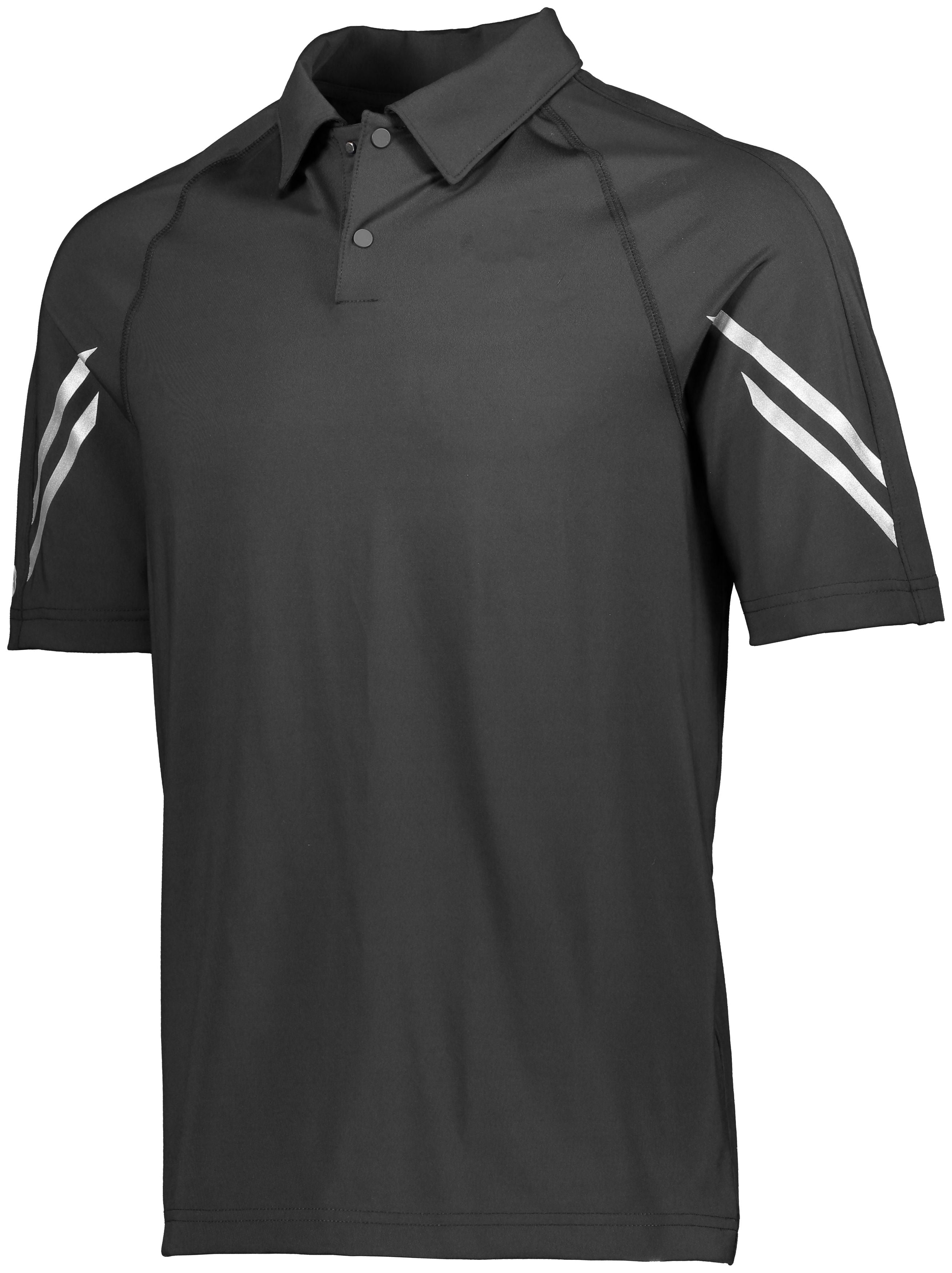 Holloway Flux Polo in Carbon  -Part of the Adult, Adult-Polos, Polos, Holloway, Shirts, Flux-Collection, Corporate-Collection product lines at KanaleyCreations.com