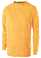 Holloway Electrify 2.0 Long Sleeve Shirt in Light Gold Heather  -Part of the Adult, Holloway, Shirts product lines at KanaleyCreations.com