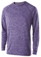 Holloway Electrify 2.0 Long Sleeve Shirt in Purple Heather  -Part of the Adult, Holloway, Shirts product lines at KanaleyCreations.com