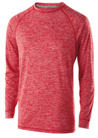 Holloway Youth Electrify 2.0 Long Sleeve Shirt in Scarlet Heather  -Part of the Youth, Holloway, Shirts product lines at KanaleyCreations.com