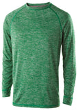 Holloway Electrify 2.0 Long Sleeve Shirt in Kelly Heather  -Part of the Adult, Holloway, Shirts product lines at KanaleyCreations.com