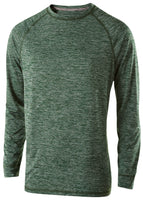 Holloway Electrify 2.0 Long Sleeve Shirt in Forest Heather  -Part of the Adult, Holloway, Shirts product lines at KanaleyCreations.com