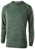 Holloway Youth Electrify 2.0 Long Sleeve Shirt in Forest Heather  -Part of the Youth, Holloway, Shirts product lines at KanaleyCreations.com