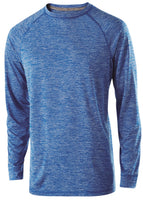Holloway Electrify 2.0 Long Sleeve Shirt in Royal Heather  -Part of the Adult, Holloway, Shirts product lines at KanaleyCreations.com