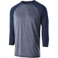 Holloway Typhoon Shirt in Navy Heather/Navy  -Part of the Adult, Holloway, Shirts product lines at KanaleyCreations.com