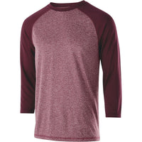 Holloway Typhoon Shirt in Maroon Heather/Maroon  -Part of the Adult, Holloway, Shirts product lines at KanaleyCreations.com