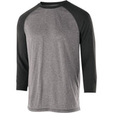 Holloway Typhoon Shirt in Graphite Heather/Carbon  -Part of the Adult, Holloway, Shirts product lines at KanaleyCreations.com