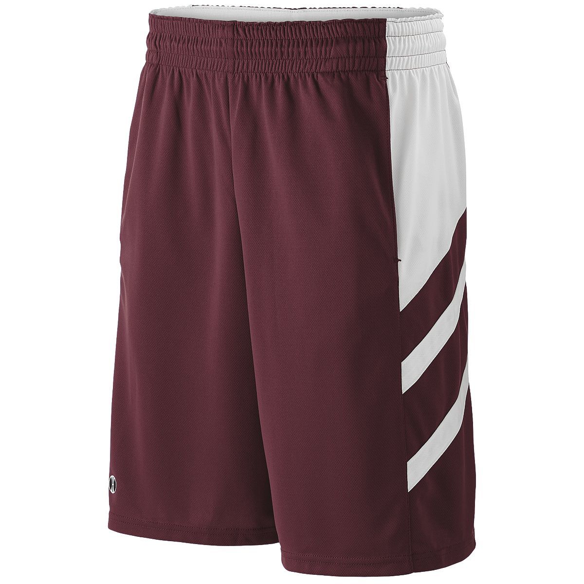Holloway Helium Shorts in Maroon/White  -Part of the Adult, Adult-Shorts, Holloway product lines at KanaleyCreations.com