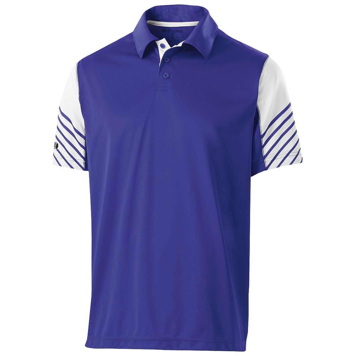 Holloway Arc Polo in Purple/White  -Part of the Adult, Adult-Polos, Polos, Holloway, Shirts product lines at KanaleyCreations.com