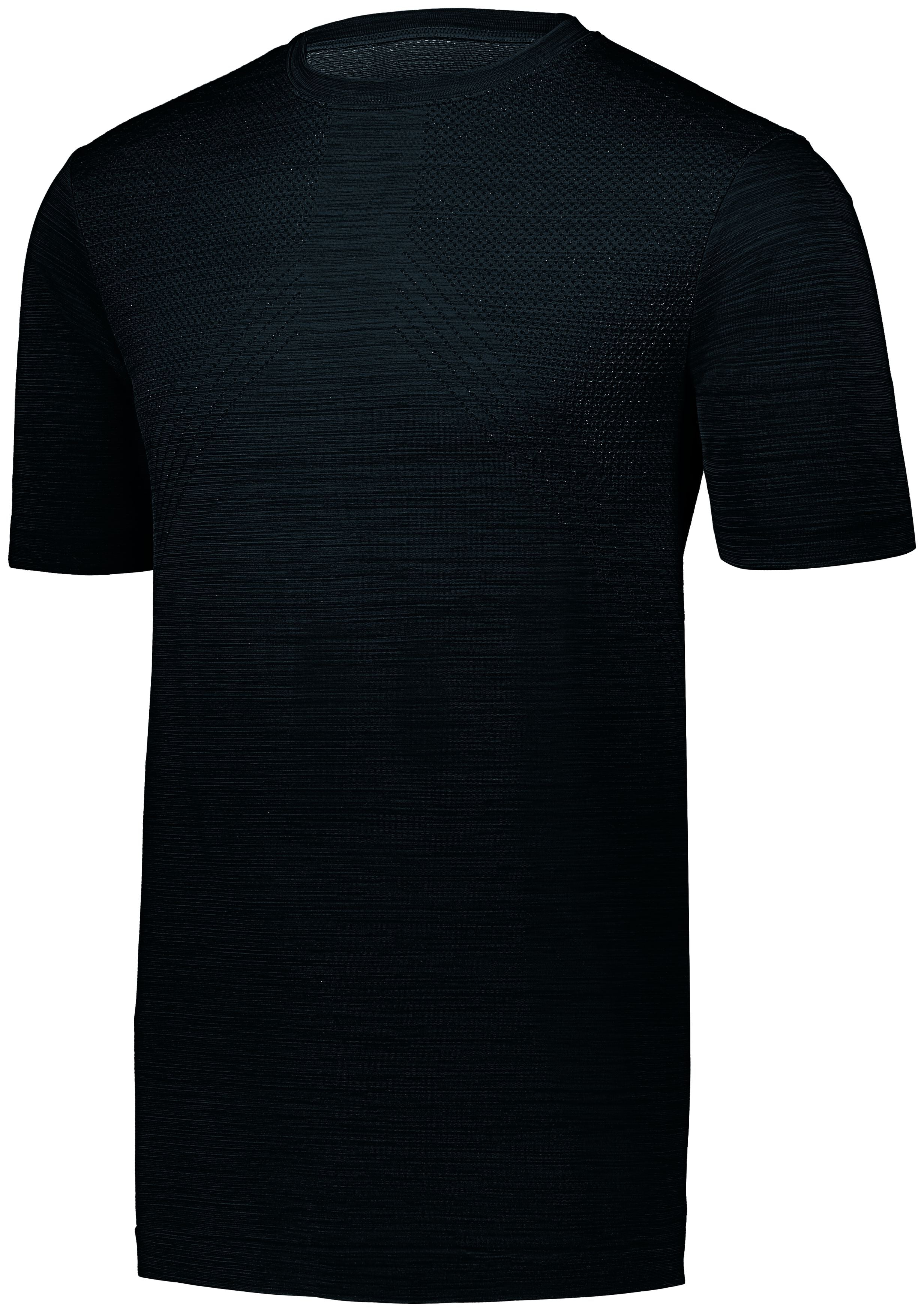 Holloway Striated Shirt Short Sleeve in Black  -Part of the Adult, Holloway, Shirts, Striated-Collection product lines at KanaleyCreations.com