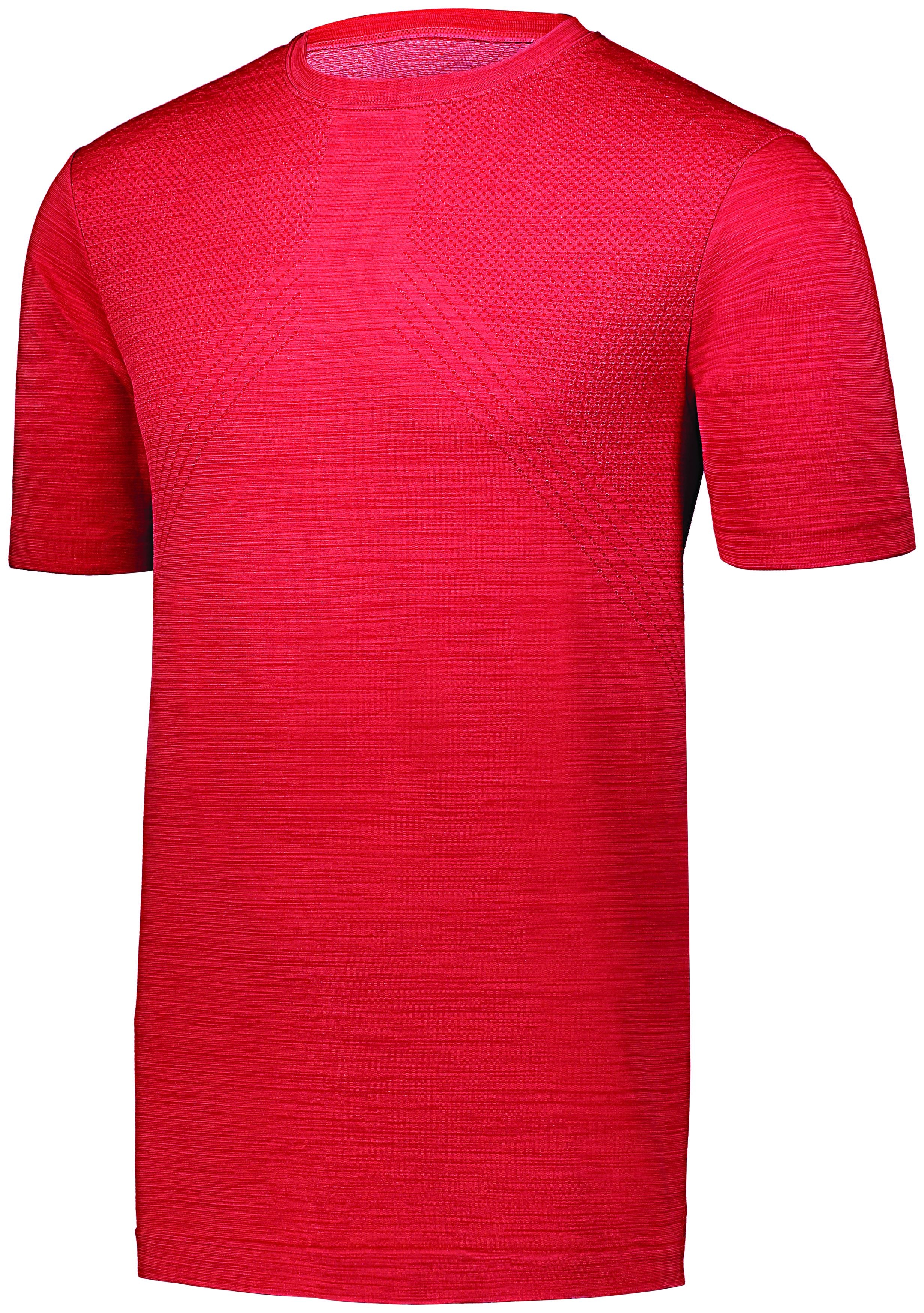 Holloway Striated Shirt Short Sleeve in Scarlet  -Part of the Adult, Holloway, Shirts, Striated-Collection product lines at KanaleyCreations.com