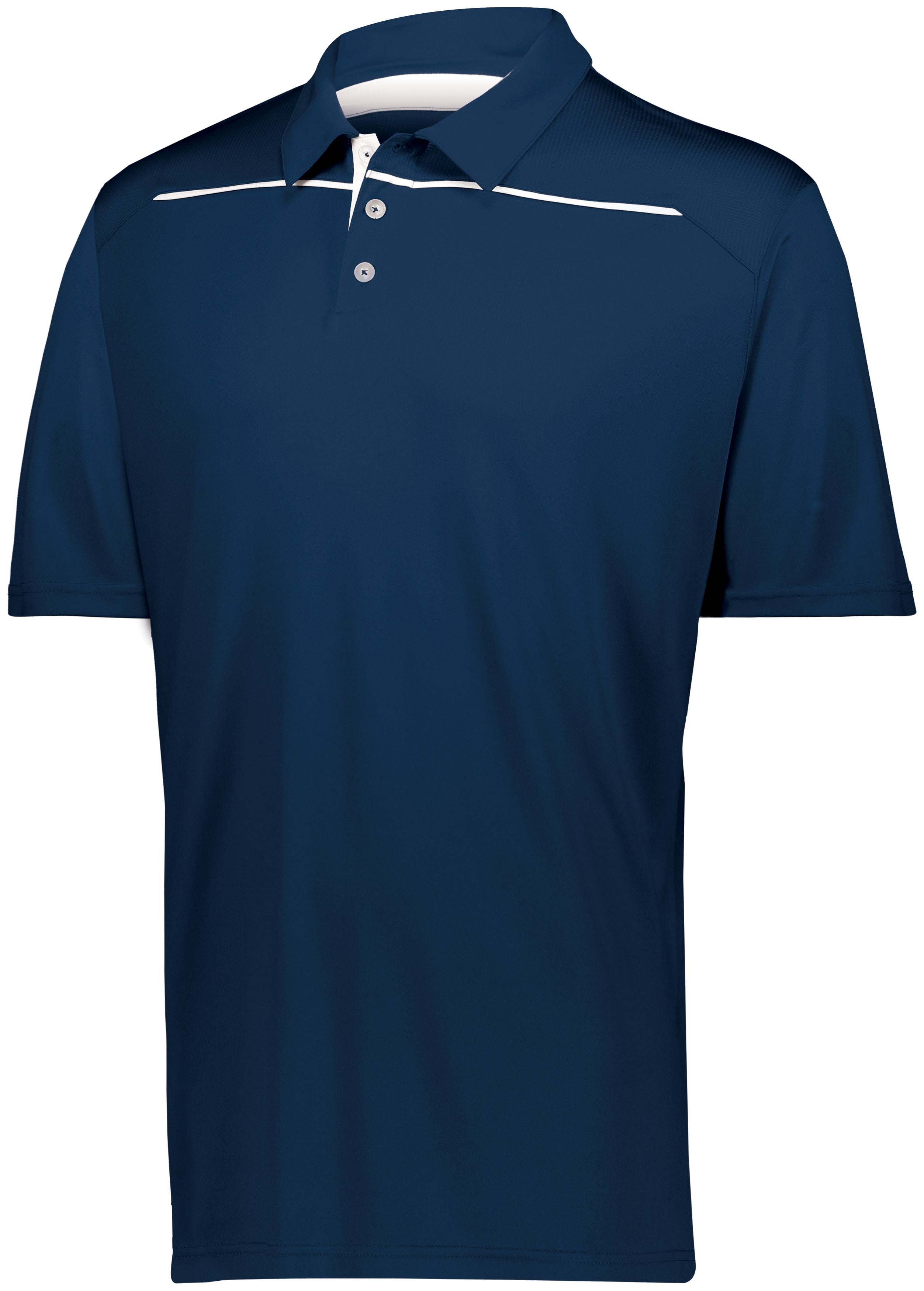 Holloway Defer Polo in Navy/White  -Part of the Adult, Adult-Polos, Polos, Holloway, Shirts product lines at KanaleyCreations.com