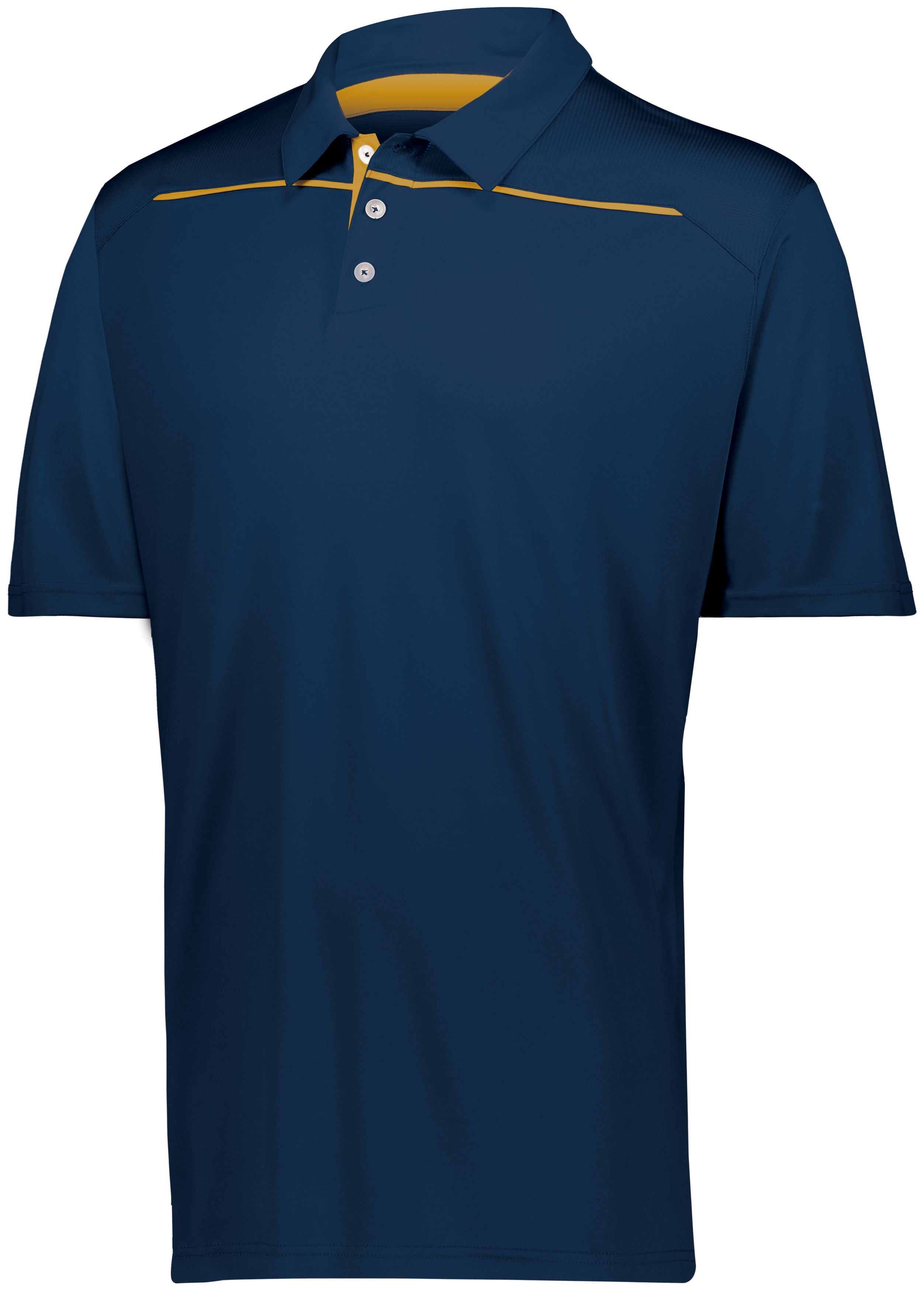 Holloway Defer Polo in Navy/Gold  -Part of the Adult, Adult-Polos, Polos, Holloway, Shirts product lines at KanaleyCreations.com