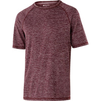 Holloway Youth Electrify 2.0 Short Sleeve Shirt in Maroon Heather  -Part of the Youth, Holloway, Shirts product lines at KanaleyCreations.com