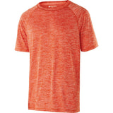 Holloway Youth Electrify 2.0 Short Sleeve Shirt in Orange Heather  -Part of the Youth, Holloway, Shirts product lines at KanaleyCreations.com