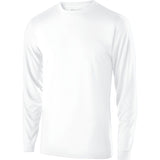 Holloway Youth Gauge Shirt Long Sleeve in White  -Part of the Youth, Holloway, Shirts product lines at KanaleyCreations.com