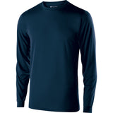 Holloway Youth Gauge Shirt Long Sleeve in Navy  -Part of the Youth, Holloway, Shirts product lines at KanaleyCreations.com