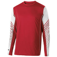 Holloway Youth Arc Shirt Long Sleeve in Scarlet/White  -Part of the Youth, Holloway, Shirts product lines at KanaleyCreations.com