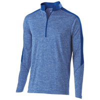 Holloway Youth Electrify 1/2 Zip Pullover in Royal Heather/Royal  -Part of the Youth, Youth-Pullover, Holloway, Outerwear product lines at KanaleyCreations.com