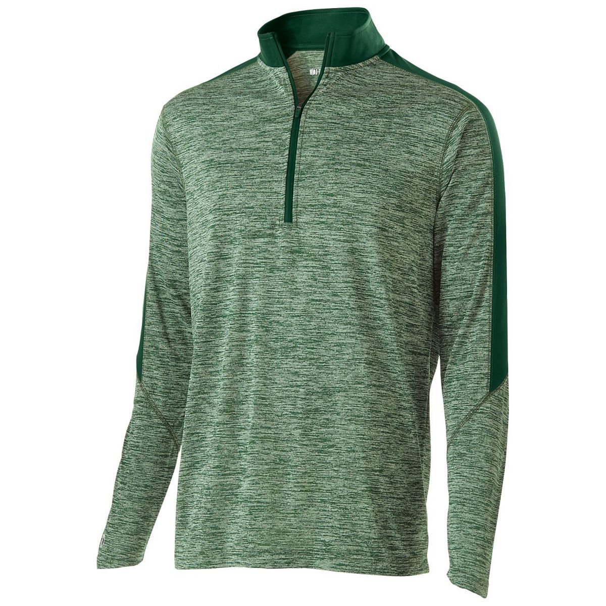 Holloway Youth Electrify 1/2 Zip Pullover in Forest Heather/Forest  -Part of the Youth, Youth-Pullover, Holloway, Outerwear product lines at KanaleyCreations.com