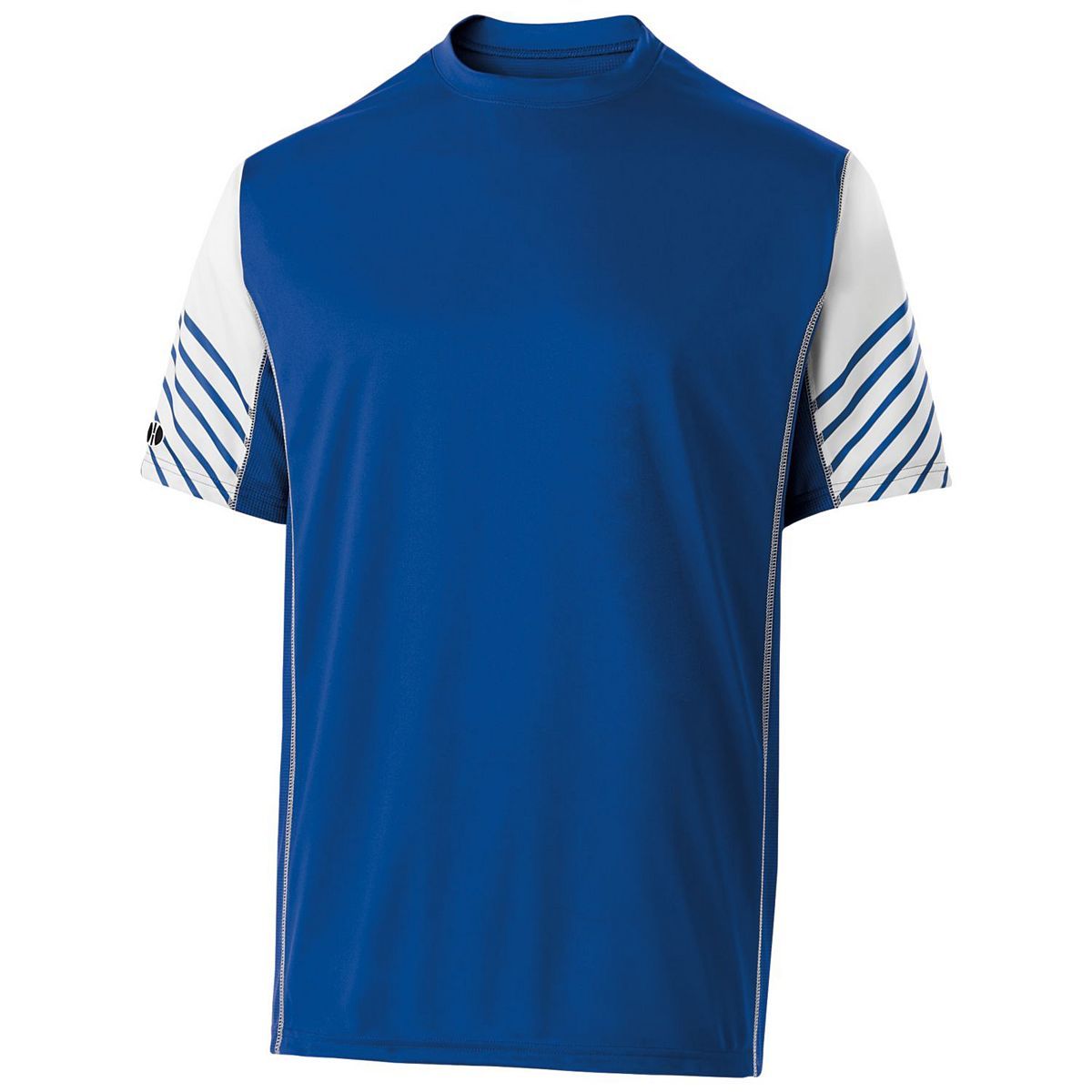 Holloway Youth Arc Short Sleeve Shirt in Royal/White  -Part of the Youth, Holloway, Shirts product lines at KanaleyCreations.com