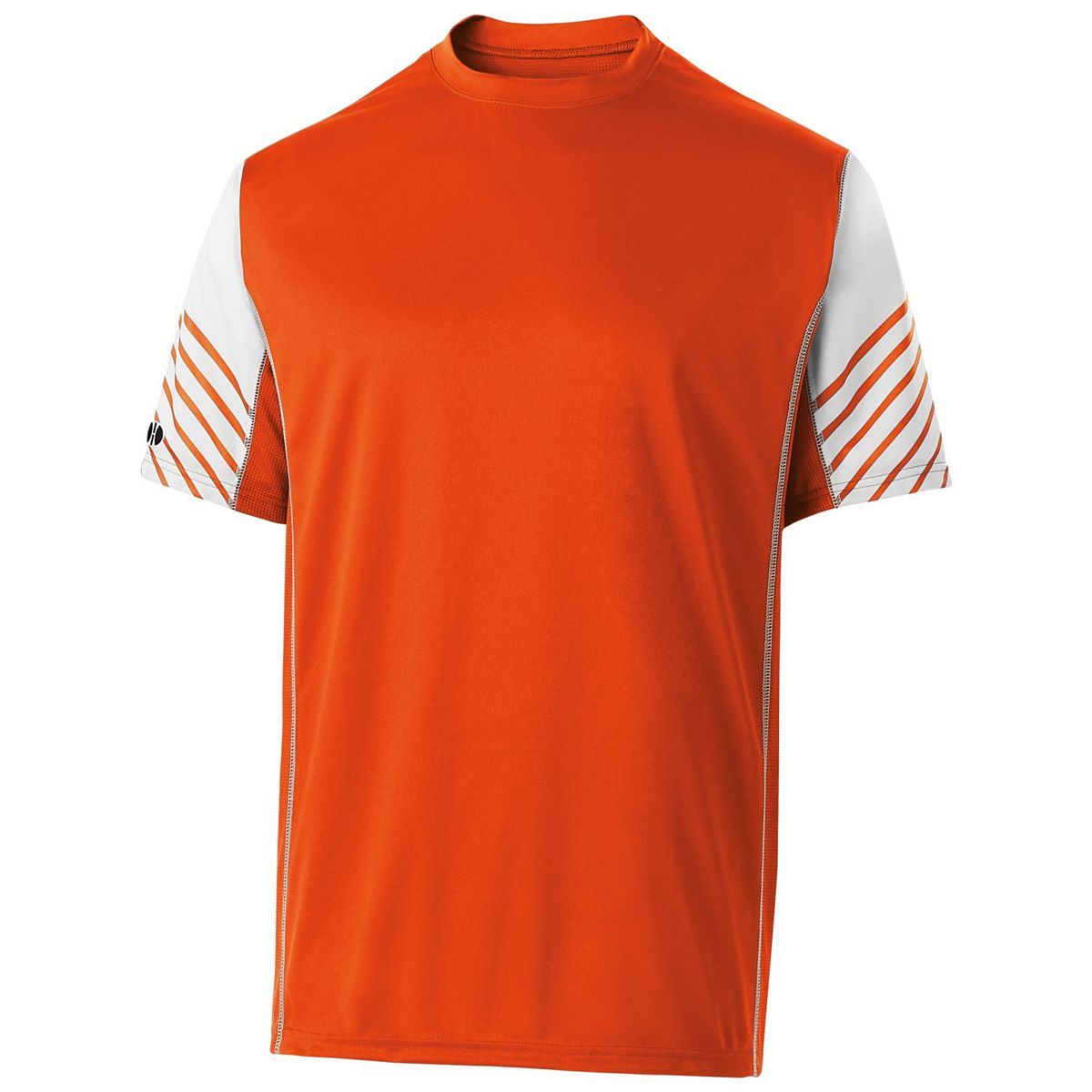 Holloway Youth Arc Short Sleeve Shirt in Orange/White  -Part of the Youth, Holloway, Shirts product lines at KanaleyCreations.com