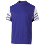 Holloway Youth Arc Short Sleeve Shirt in Purple/White  -Part of the Youth, Holloway, Shirts product lines at KanaleyCreations.com