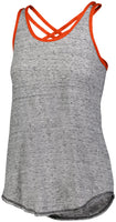 Holloway Ladies Advocate Tank in Black/Orange  -Part of the Ladies, Ladies-Tank, Holloway, Shirts, Advocate-Collection product lines at KanaleyCreations.com