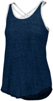 Holloway Ladies Advocate Tank in Navy/Silver  -Part of the Ladies, Ladies-Tank, Holloway, Shirts, Advocate-Collection product lines at KanaleyCreations.com