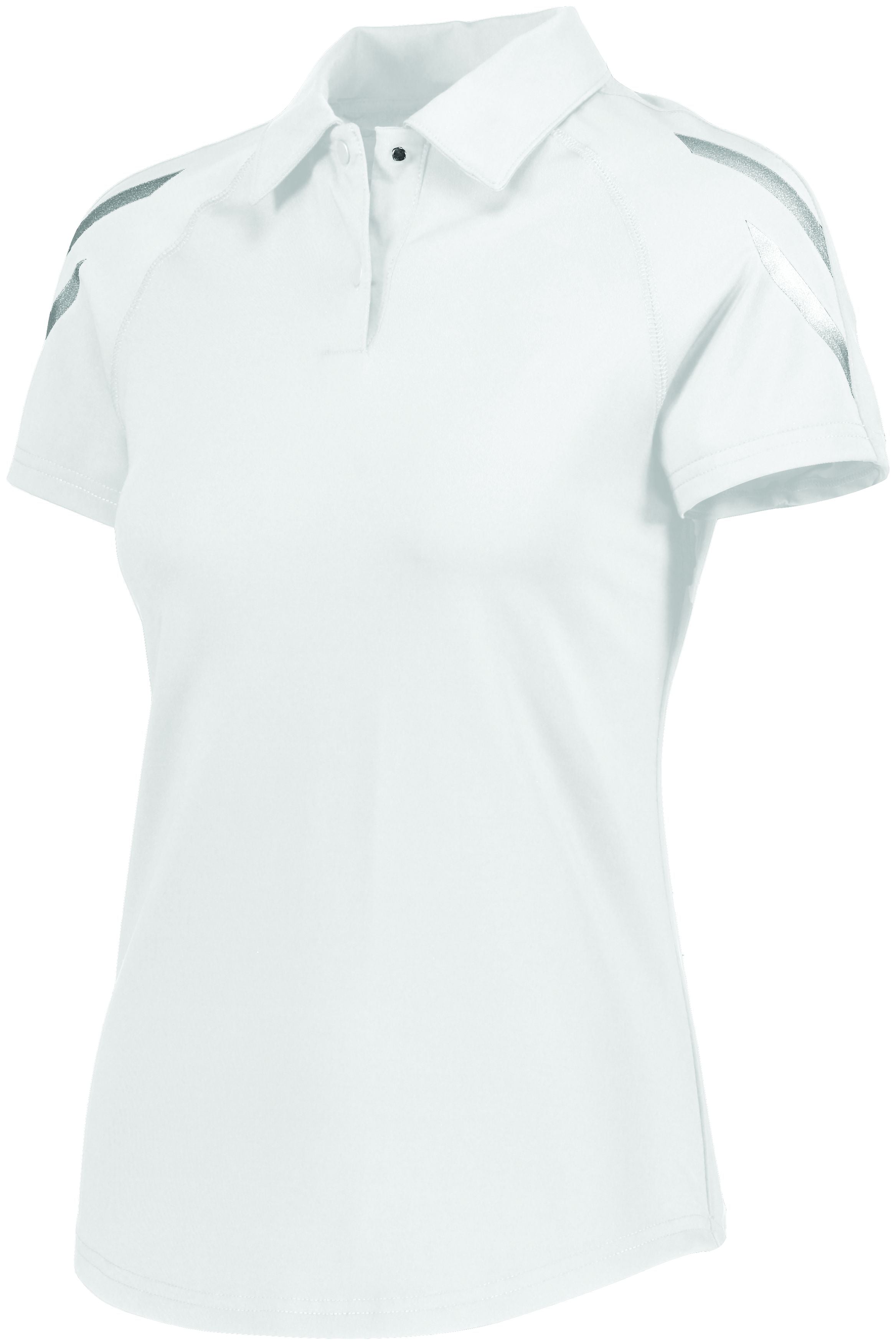 Holloway Ladies Flux Polo in White  -Part of the Ladies, Ladies-Polo, Polos, Holloway, Shirts, Flux-Collection, Corporate-Collection product lines at KanaleyCreations.com