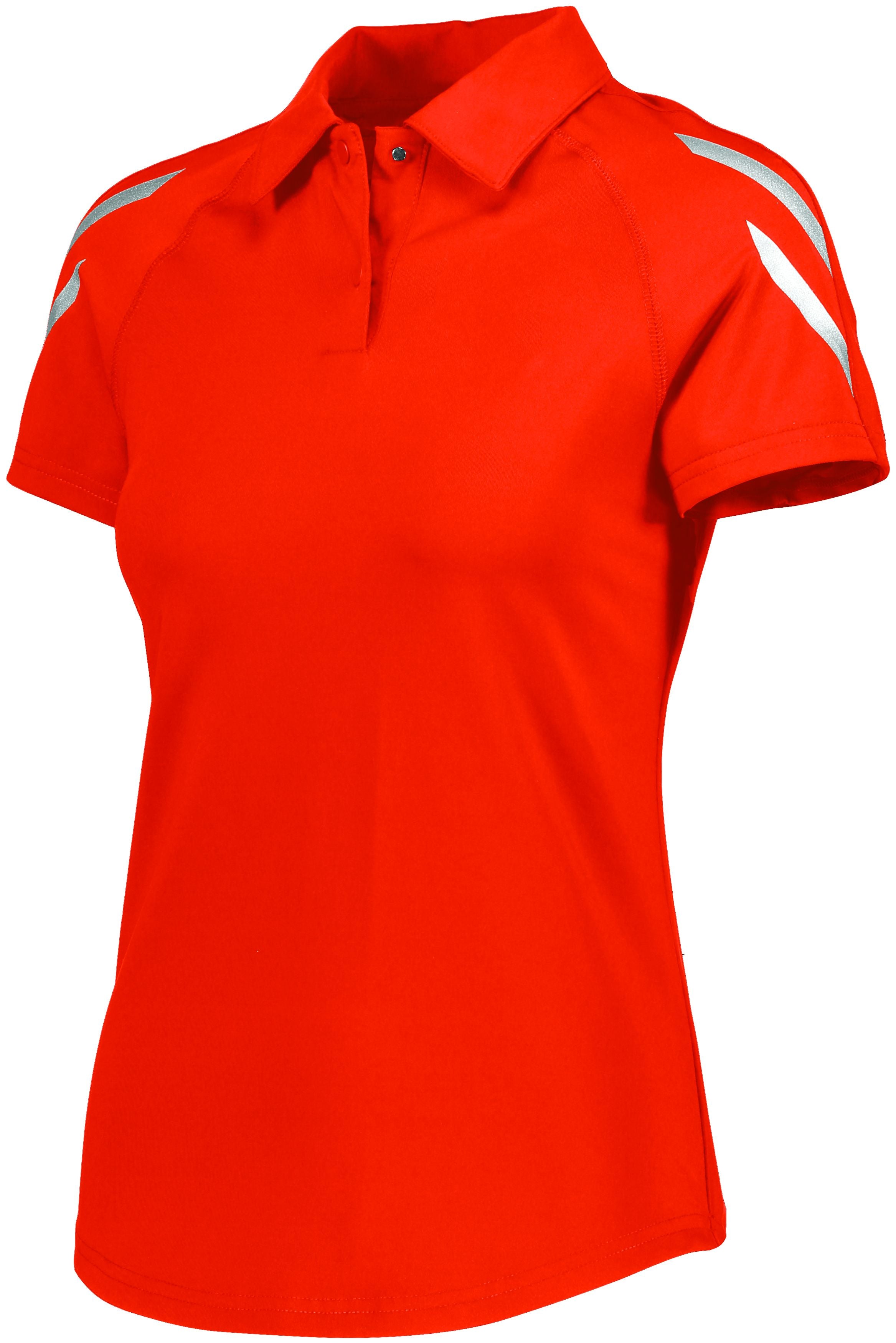 Holloway Ladies Flux Polo in Orange  -Part of the Ladies, Ladies-Polo, Polos, Holloway, Shirts, Flux-Collection, Corporate-Collection product lines at KanaleyCreations.com
